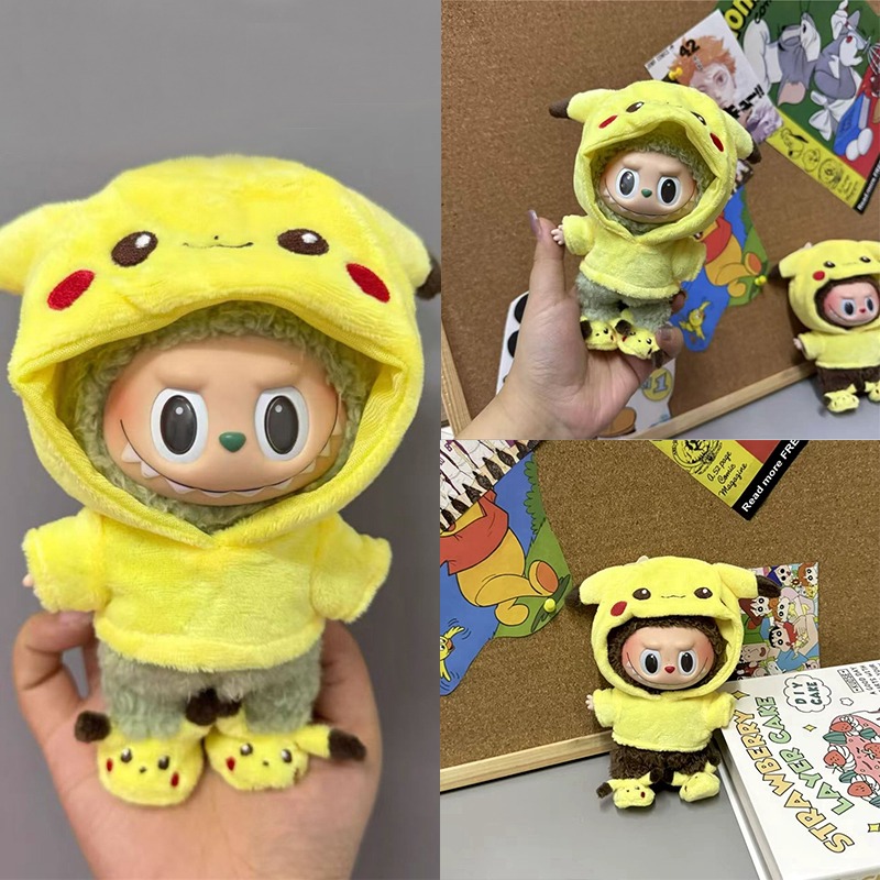 15 17cm 라부부 인형용 만화 귀여운 피카츄 플러시 - Baby Clothing Usa 리뷰 및 가격