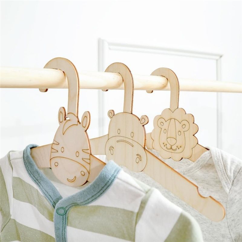20PCS 귀여운 나무 옷 걸이 벽걸이 코트 랙 아기  - Baby Clothing Hanging Rack 리뷰 및 가격